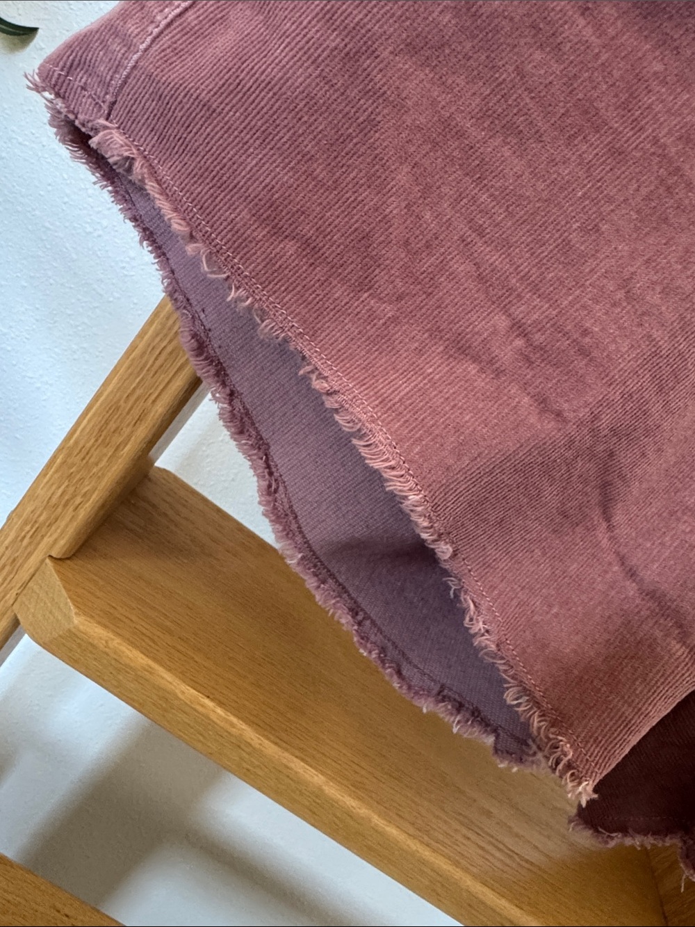 NWOT GAP Mauve Pink Corduroy Jean Shorts cut off look - Picture 6 of 10